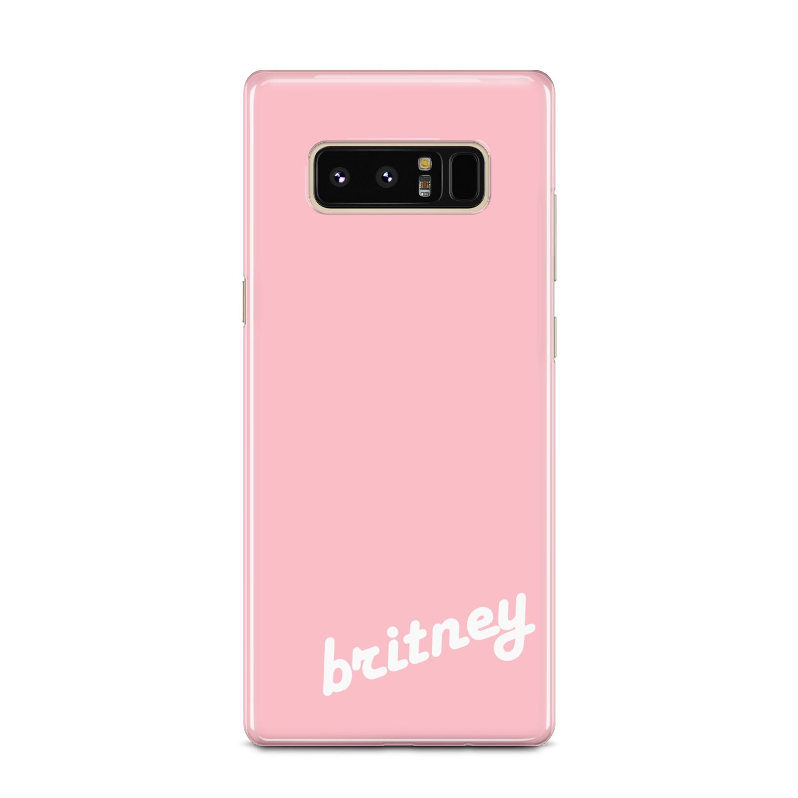 Personalised Pink Name Samsung Galaxy Note 8 Case