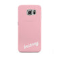 Personalised Pink Name Samsung Galaxy S6 Case