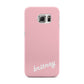 Personalised Pink Name Samsung Galaxy S6 Edge Case