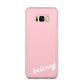 Personalised Pink Name Samsung Galaxy S8 Plus Case