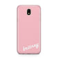 Personalised Pink Name Samsung J5 2017 Case