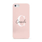 Personalised Pink Name and Initial Apple iPhone 5 Case