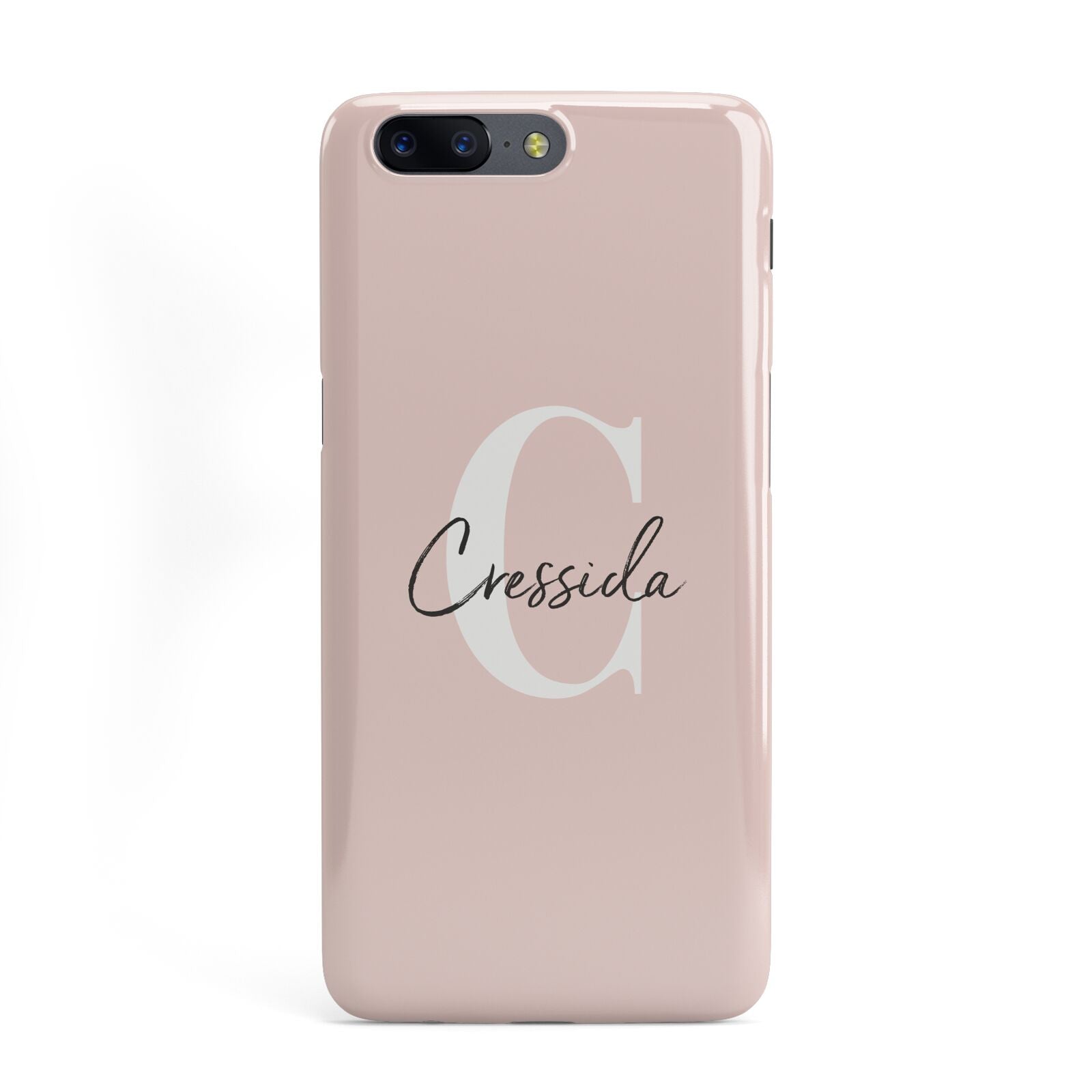 Personalised Pink Name and Initial OnePlus Case