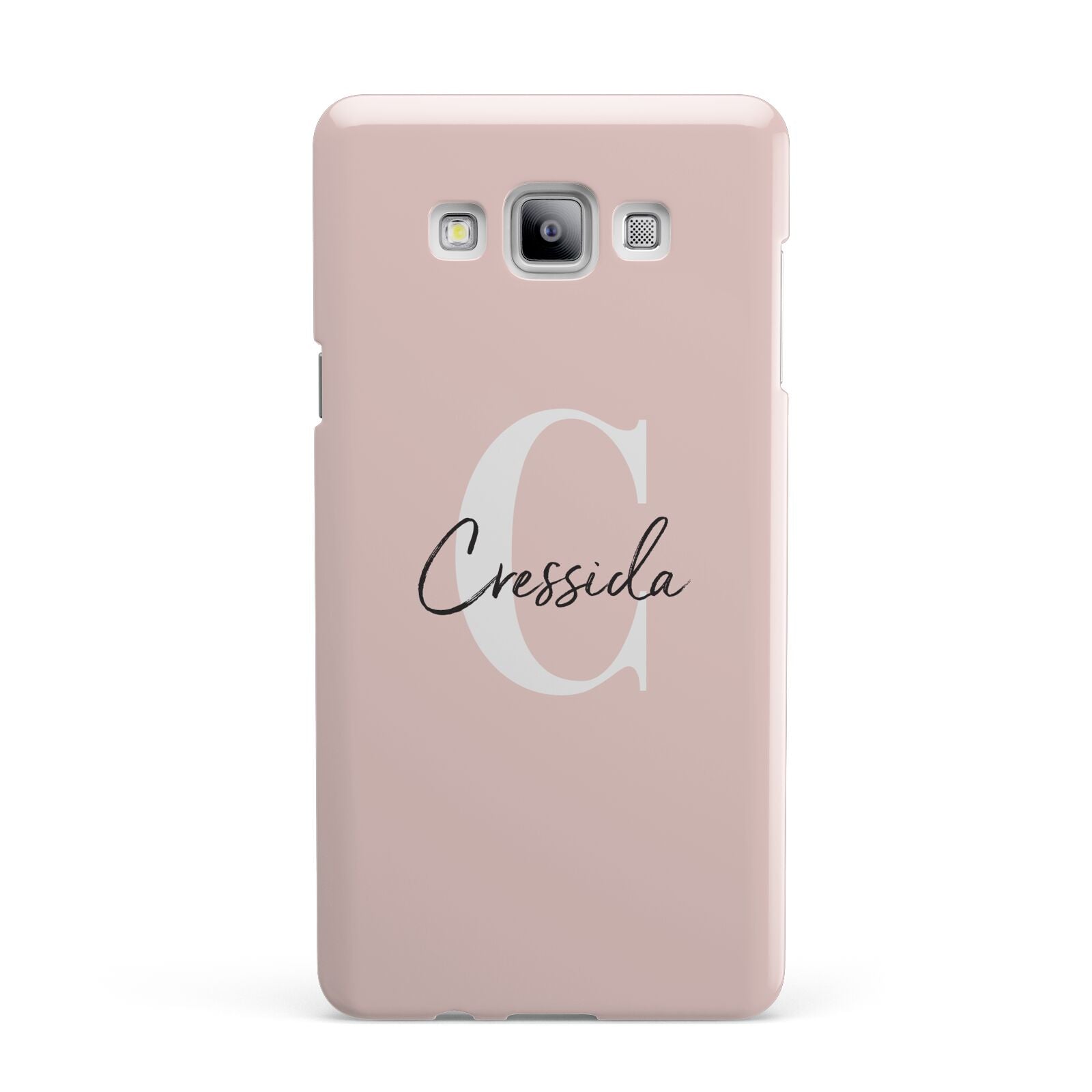 Personalised Pink Name and Initial Samsung Galaxy A7 2015 Case