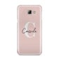 Personalised Pink Name and Initial Samsung Galaxy A8 2016 Case