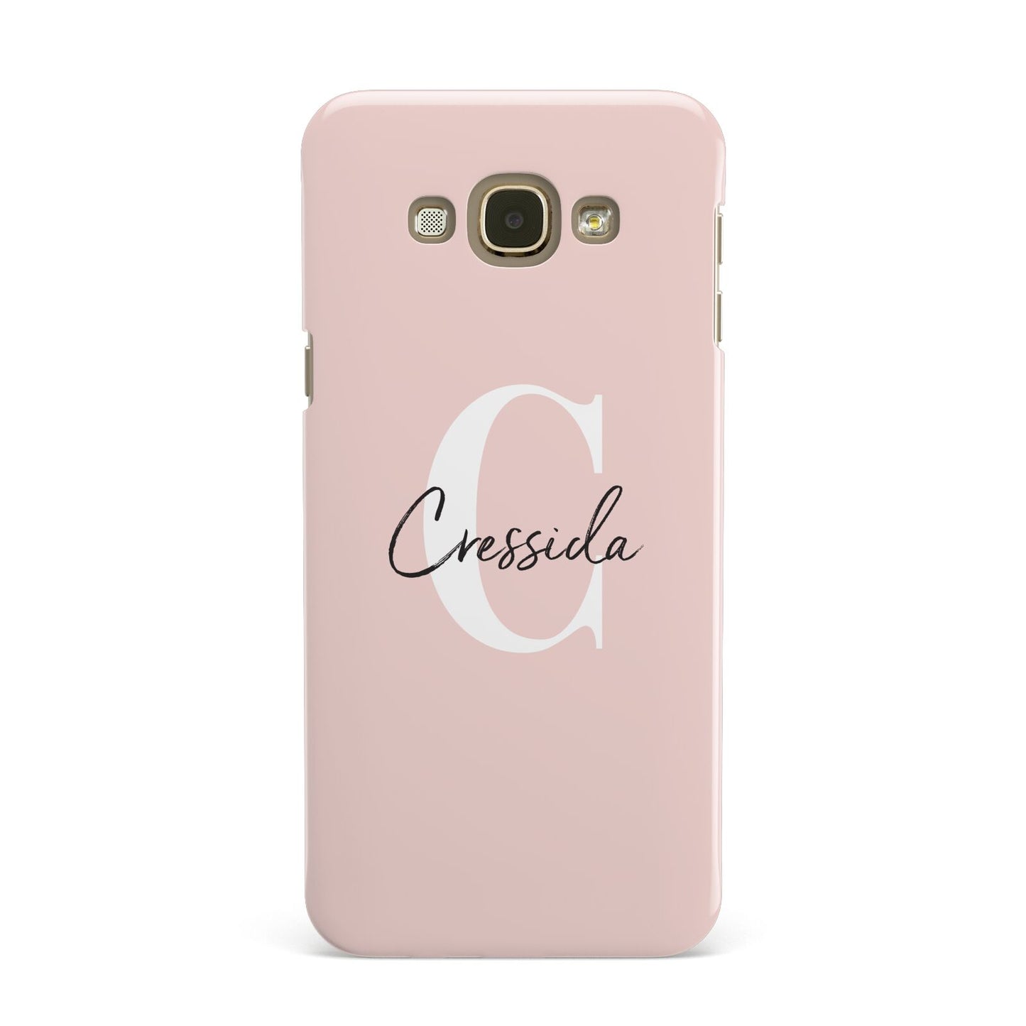 Personalised Pink Name and Initial Samsung Galaxy A8 Case