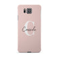 Personalised Pink Name and Initial Samsung Galaxy Alpha Case