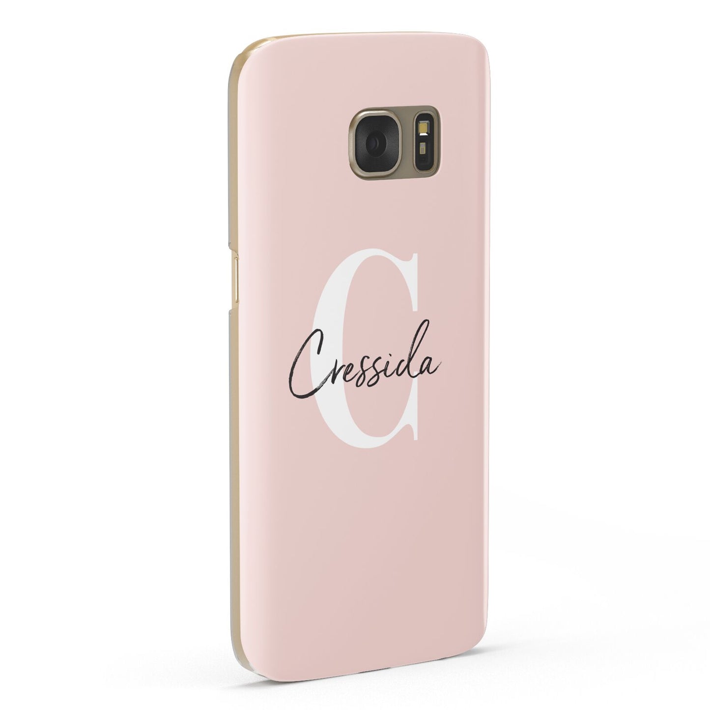 Personalised Pink Name and Initial Samsung Galaxy Case Fourty Five Degrees