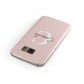 Personalised Pink Name and Initial Samsung Galaxy Case Front Close Up