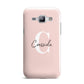 Personalised Pink Name and Initial Samsung Galaxy J1 2015 Case