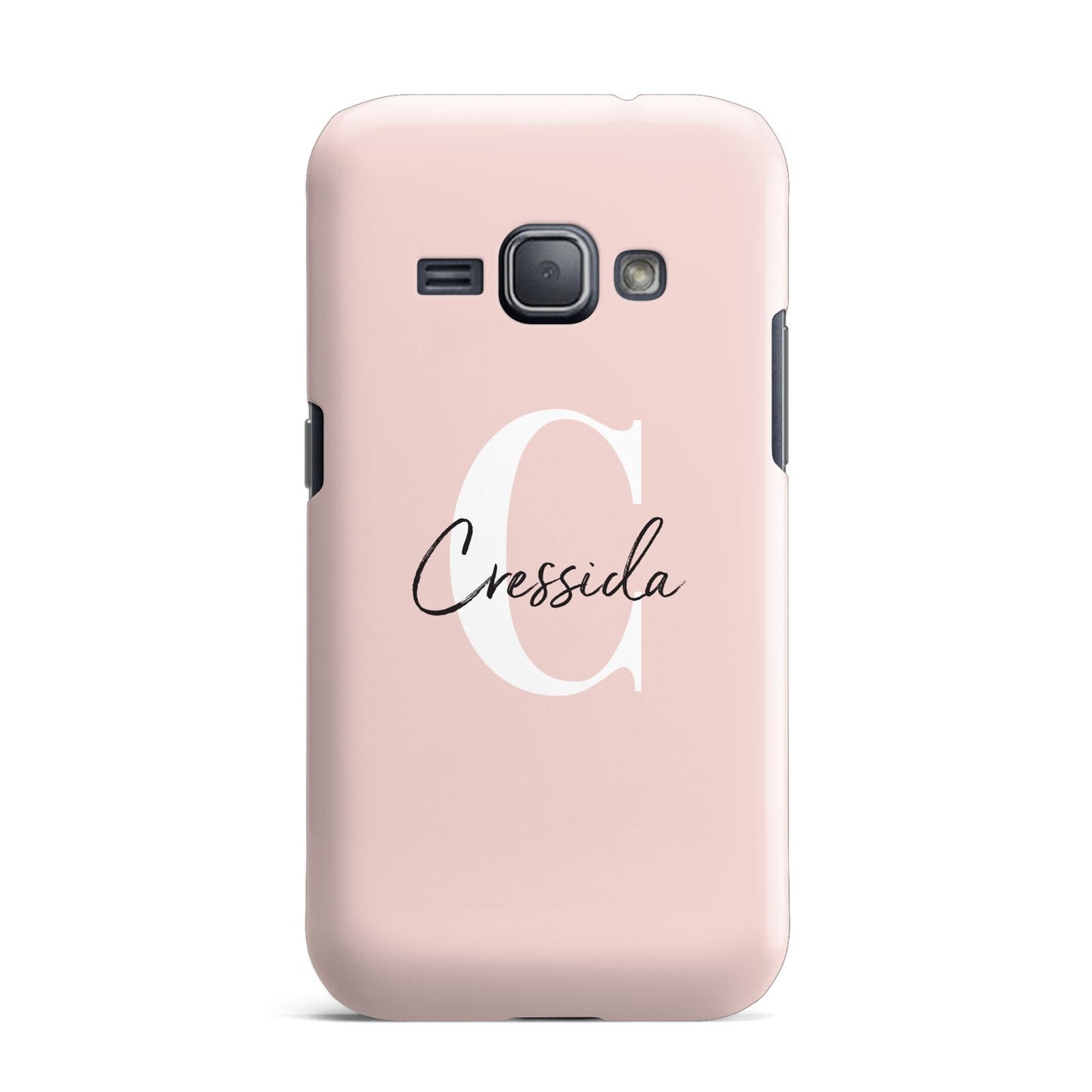 Personalised Pink Name and Initial Samsung Galaxy J1 2016 Case