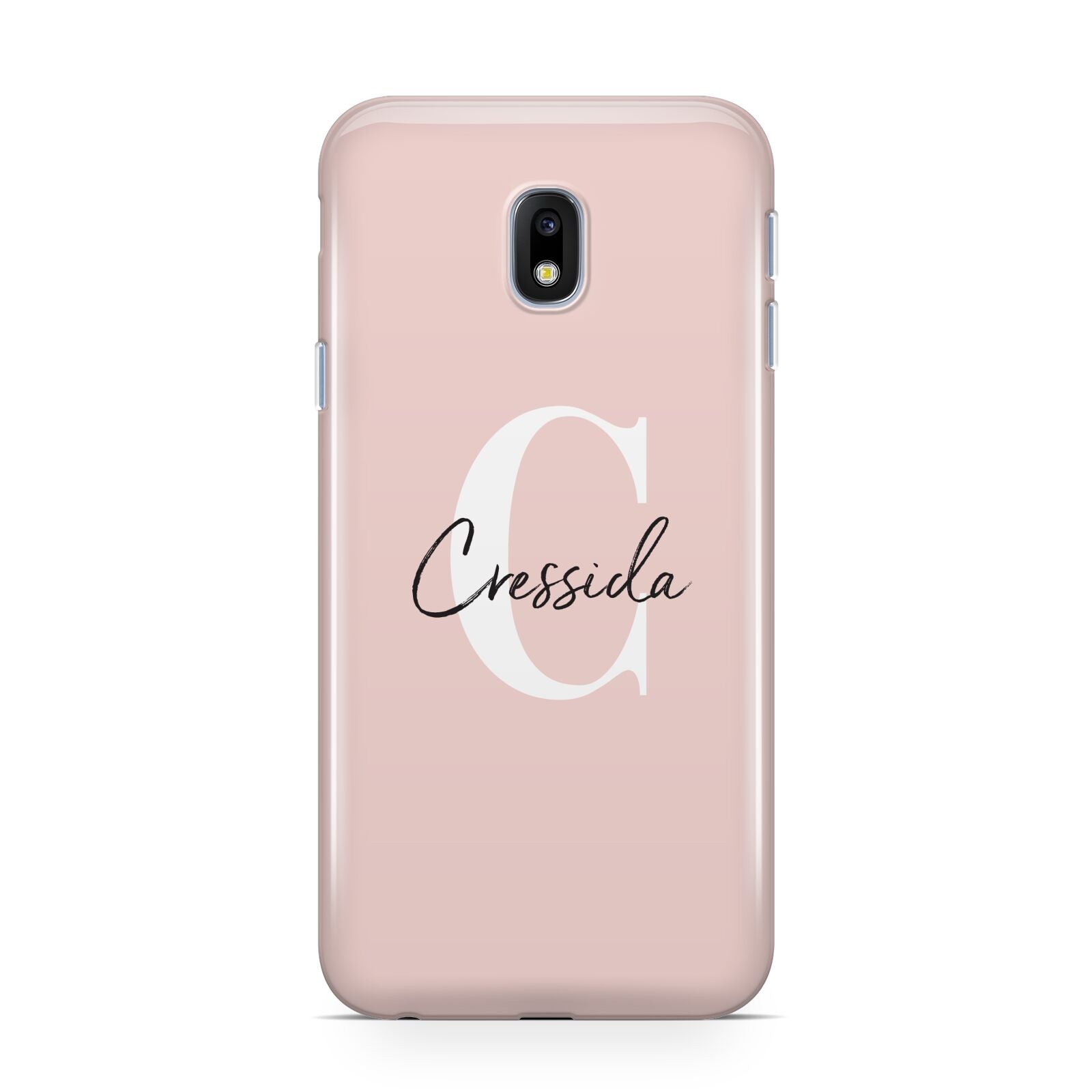 Personalised Pink Name and Initial Samsung Galaxy J3 2017 Case
