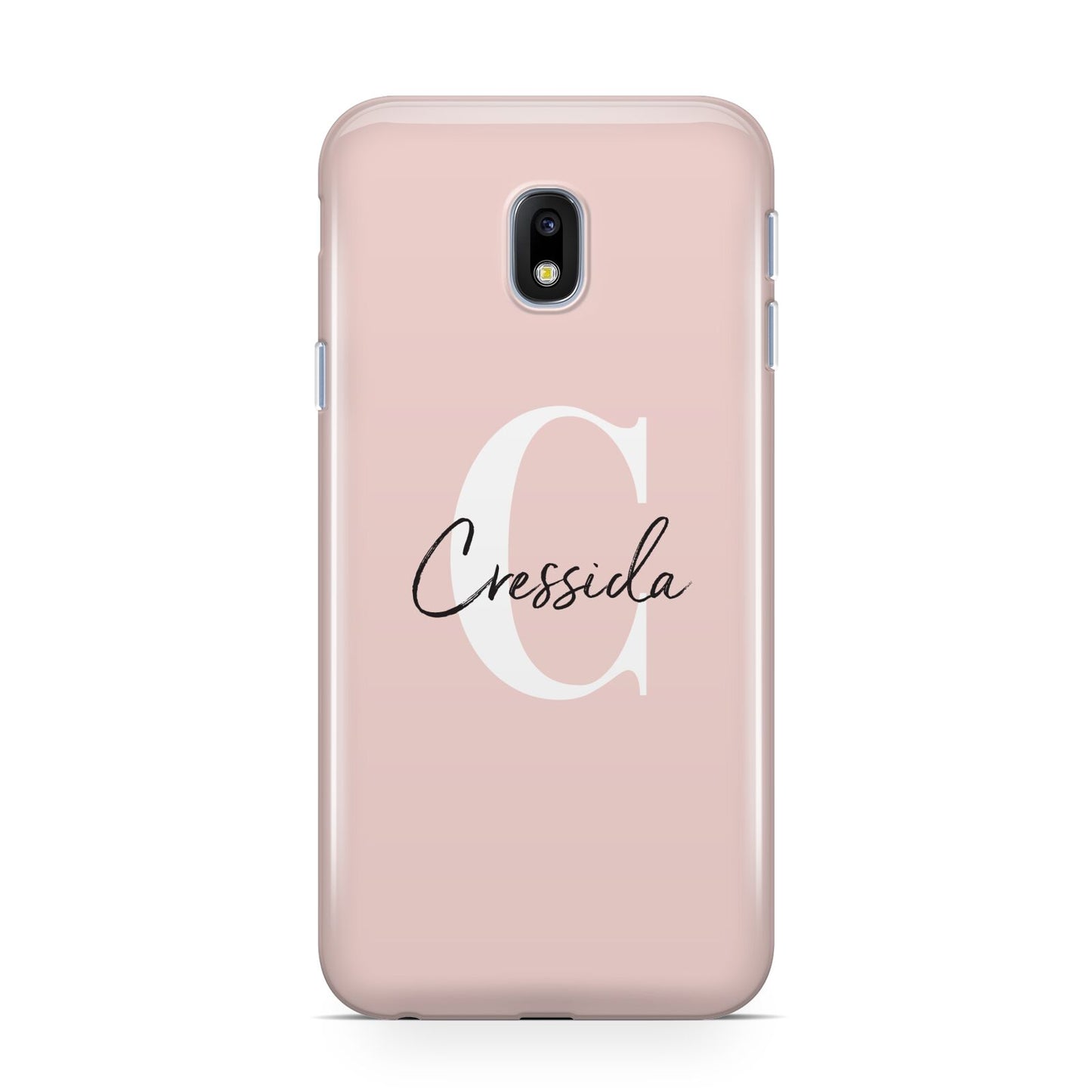 Personalised Pink Name and Initial Samsung Galaxy J3 2017 Case