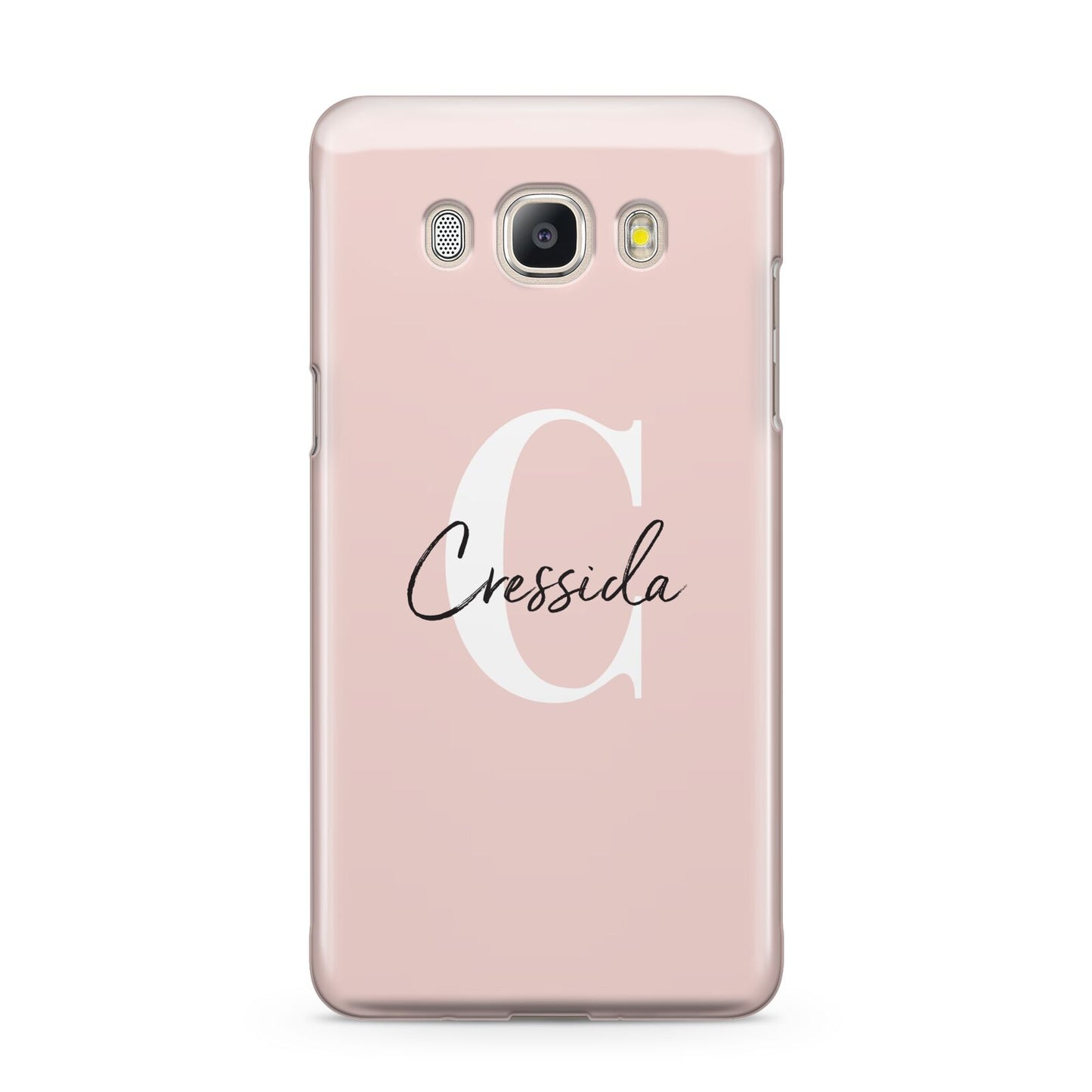Personalised Pink Name and Initial Samsung Galaxy J5 2016 Case