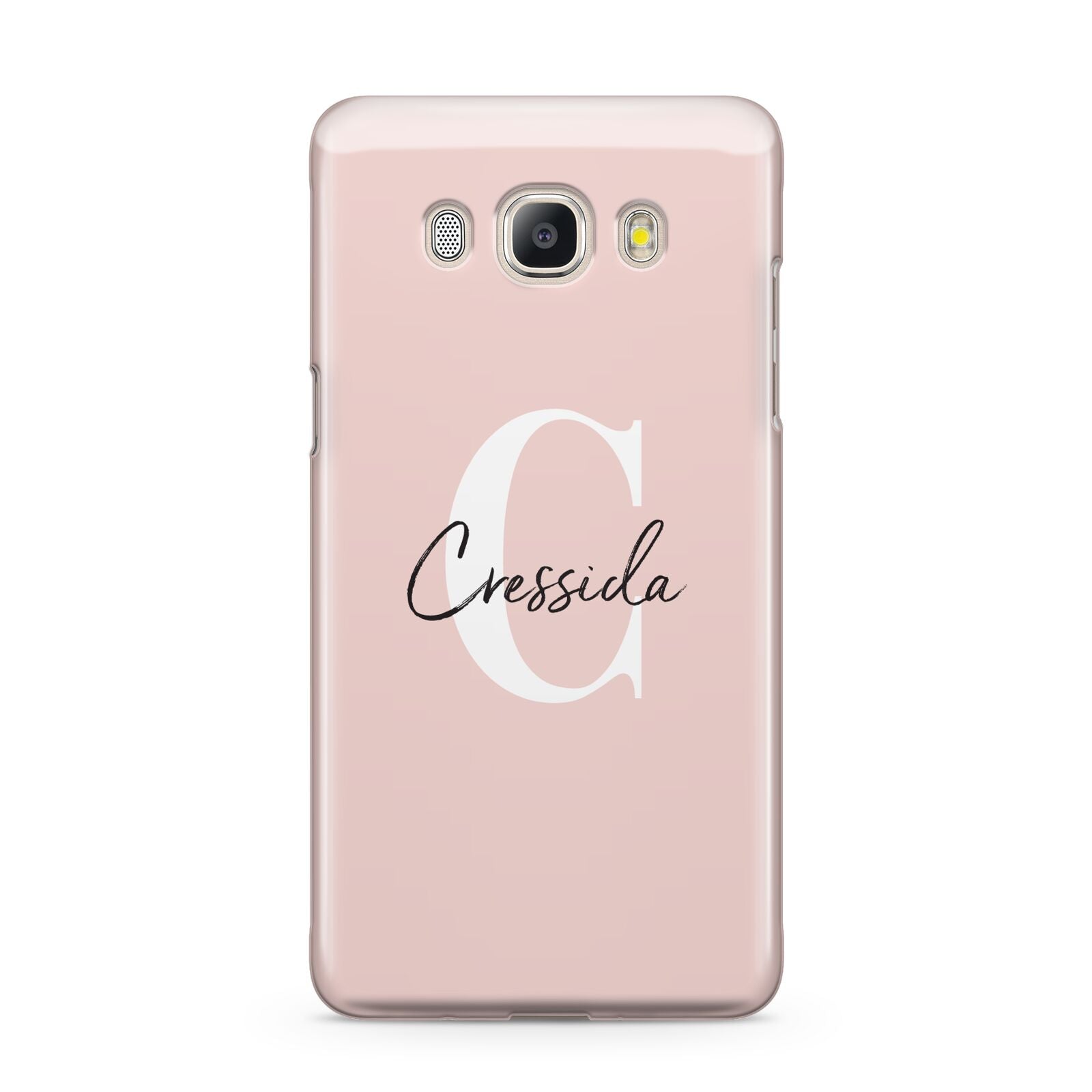 Personalised Pink Name and Initial Samsung Galaxy J5 2016 Case