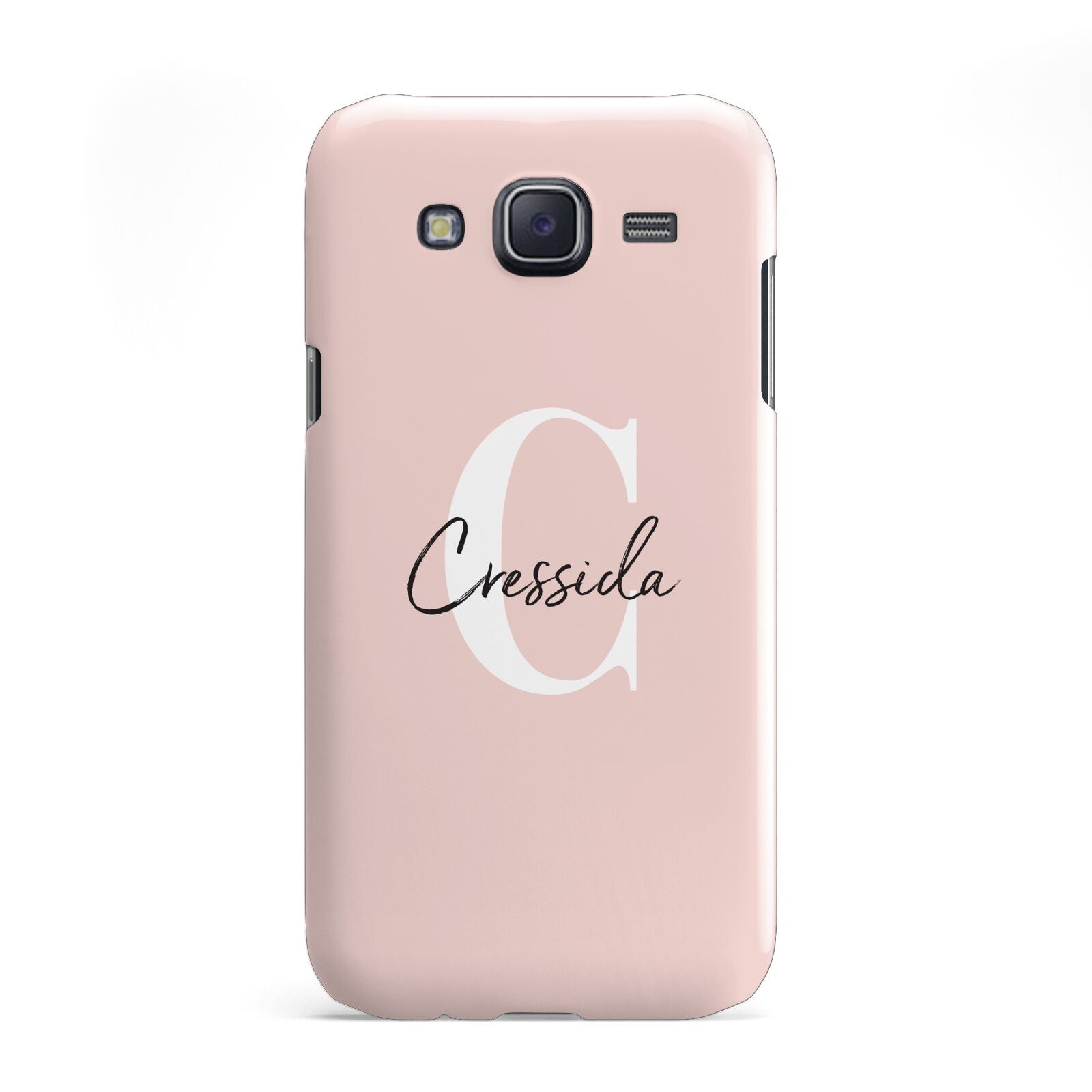 Personalised Pink Name and Initial Samsung Galaxy J5 Case