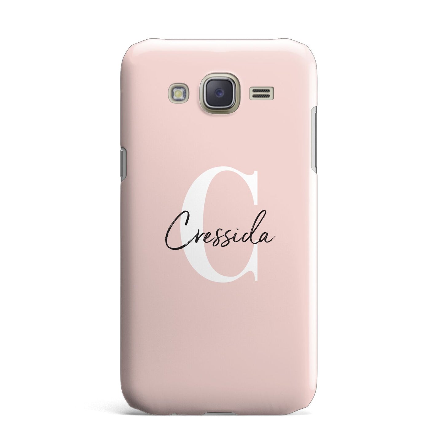 Personalised Pink Name and Initial Samsung Galaxy J7 Case