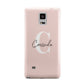 Personalised Pink Name and Initial Samsung Galaxy Note 4 Case