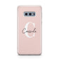 Personalised Pink Name and Initial Samsung Galaxy S10E Case