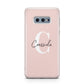 Personalised Pink Name and Initial Samsung Galaxy S10E Case