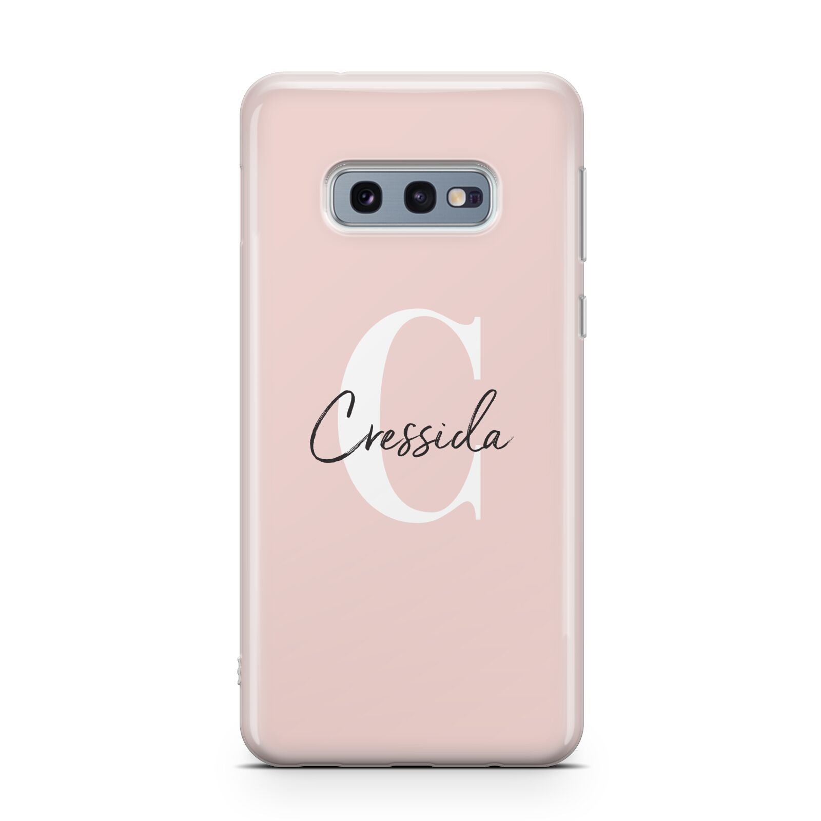 Personalised Pink Name and Initial Samsung Galaxy S10E Case