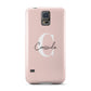 Personalised Pink Name and Initial Samsung Galaxy S5 Case