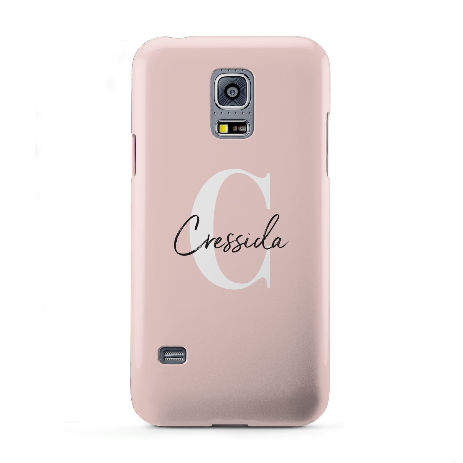Personalised Pink Name and Initial Samsung Galaxy S5 Mini Case