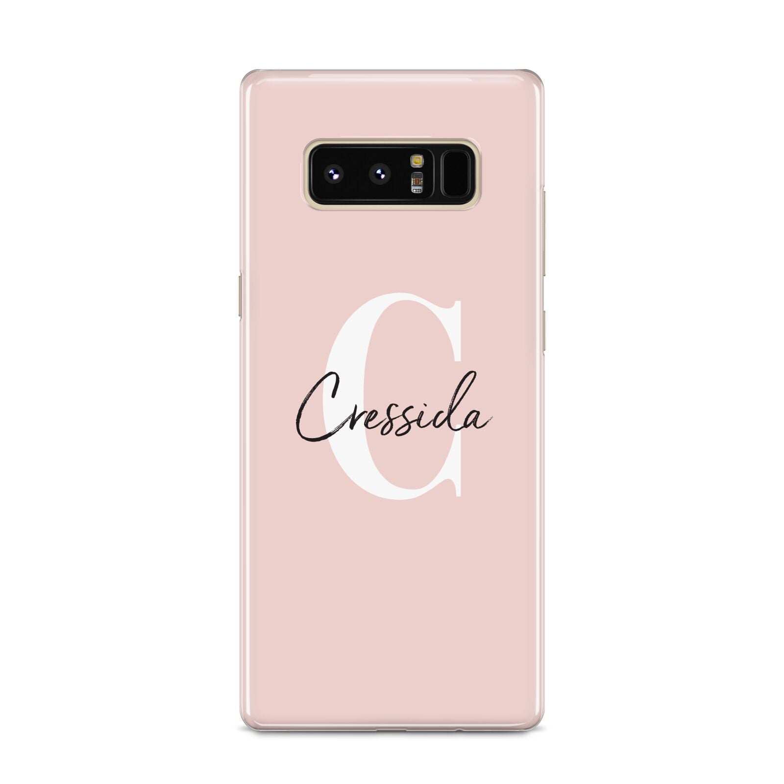 Personalised Pink Name and Initial Samsung Galaxy S8 Case