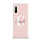 Personalised Pink Name and Initial Sony Xperia 10 III Case