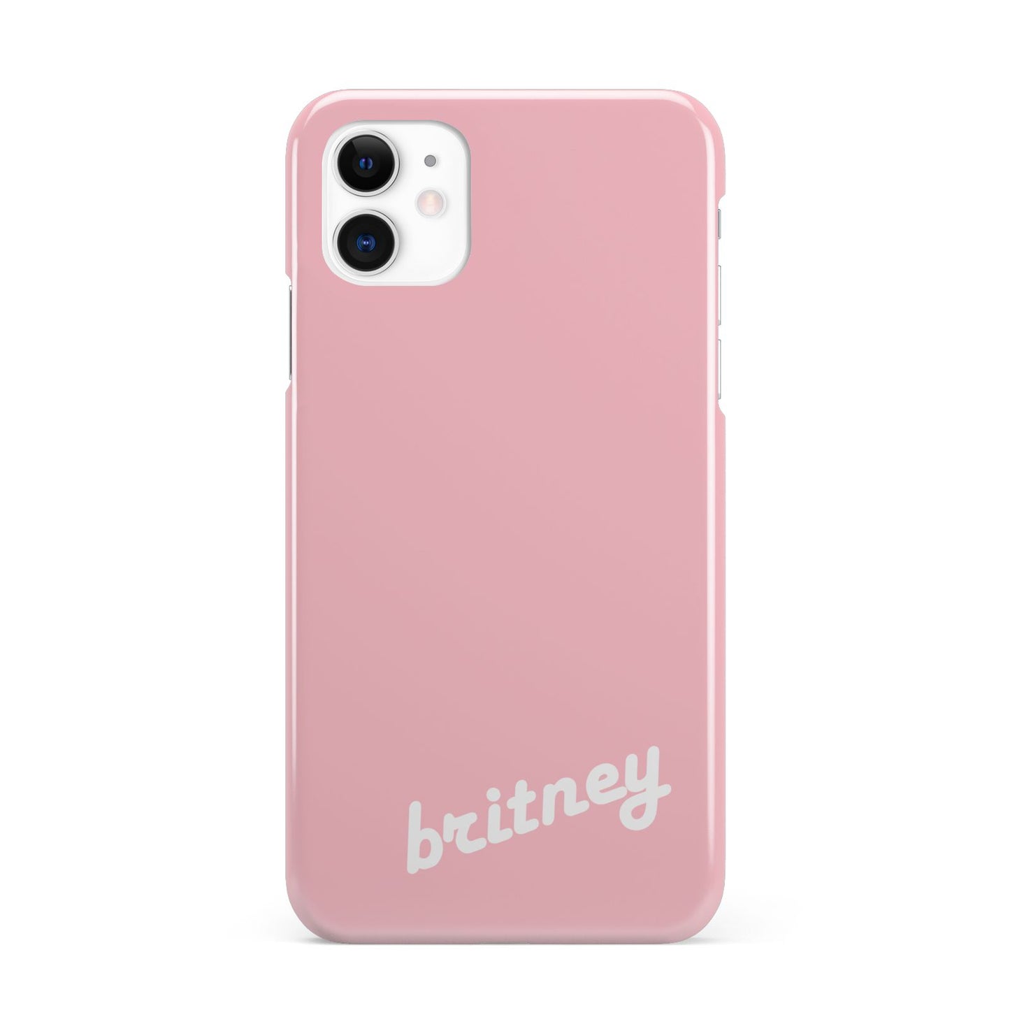 Personalised Pink Name iPhone 11 3D Snap Case
