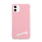 Personalised Pink Name iPhone 11 3D Tough Case