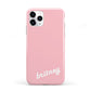 Personalised Pink Name iPhone 11 Pro 3D Tough Case