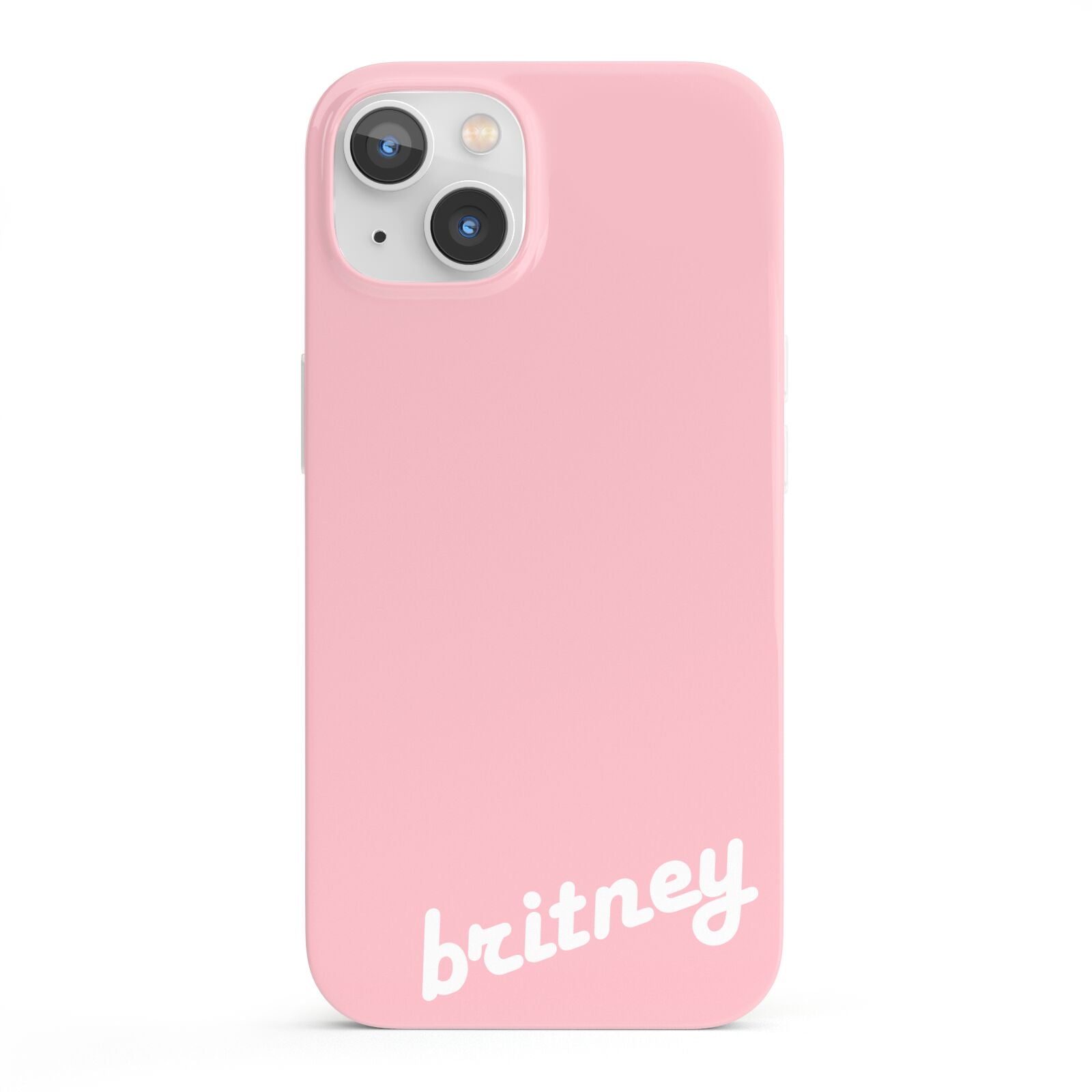 Personalised Pink Name iPhone 13 Full Wrap 3D Snap Case