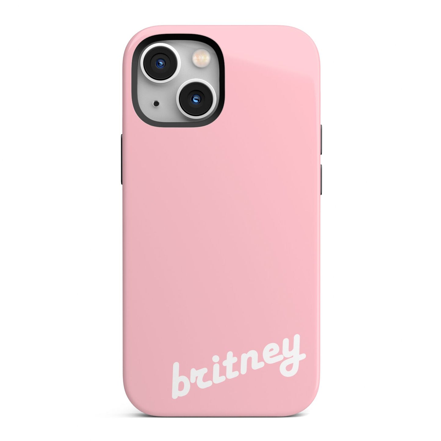 Personalised Pink Name iPhone 13 Mini Full Wrap 3D Tough Case