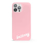 Personalised Pink Name iPhone 13 Pro Max Full Wrap 3D Snap Case
