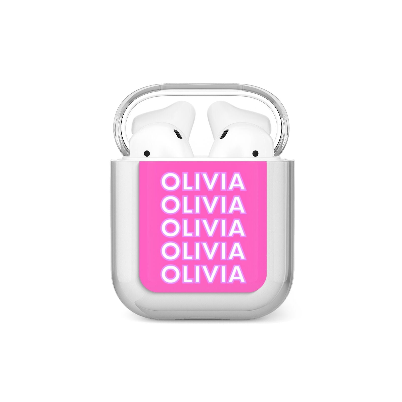 Personalised Pink Names AirPods Case