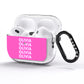 Personalised Pink Names AirPods Pro Glitter Case Side Image