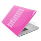 Personalised Pink Names Apple MacBook Case Side View