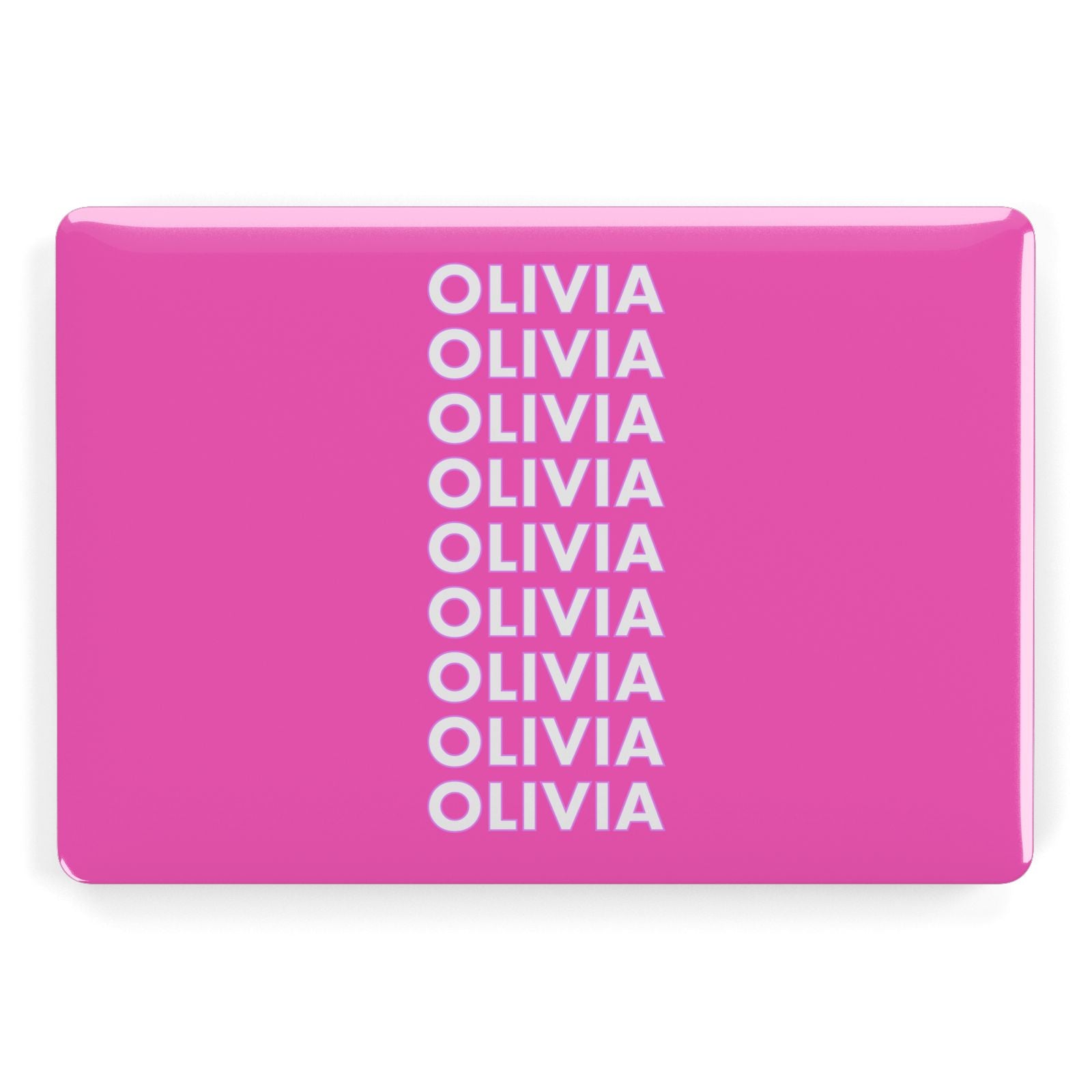 Personalised Pink Names Apple MacBook Case