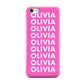 Personalised Pink Names Apple iPhone 5c Case