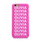 Personalised Pink Names Apple iPhone 6 3D Tough Case