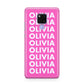 Personalised Pink Names Huawei Mate 20X Phone Case