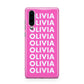 Personalised Pink Names Huawei P30 Phone Case