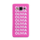 Personalised Pink Names Samsung Galaxy A3 Case