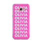 Personalised Pink Names Samsung Galaxy A5 2017 Case on gold phone
