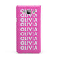 Personalised Pink Names Samsung Galaxy A7 2015 Case