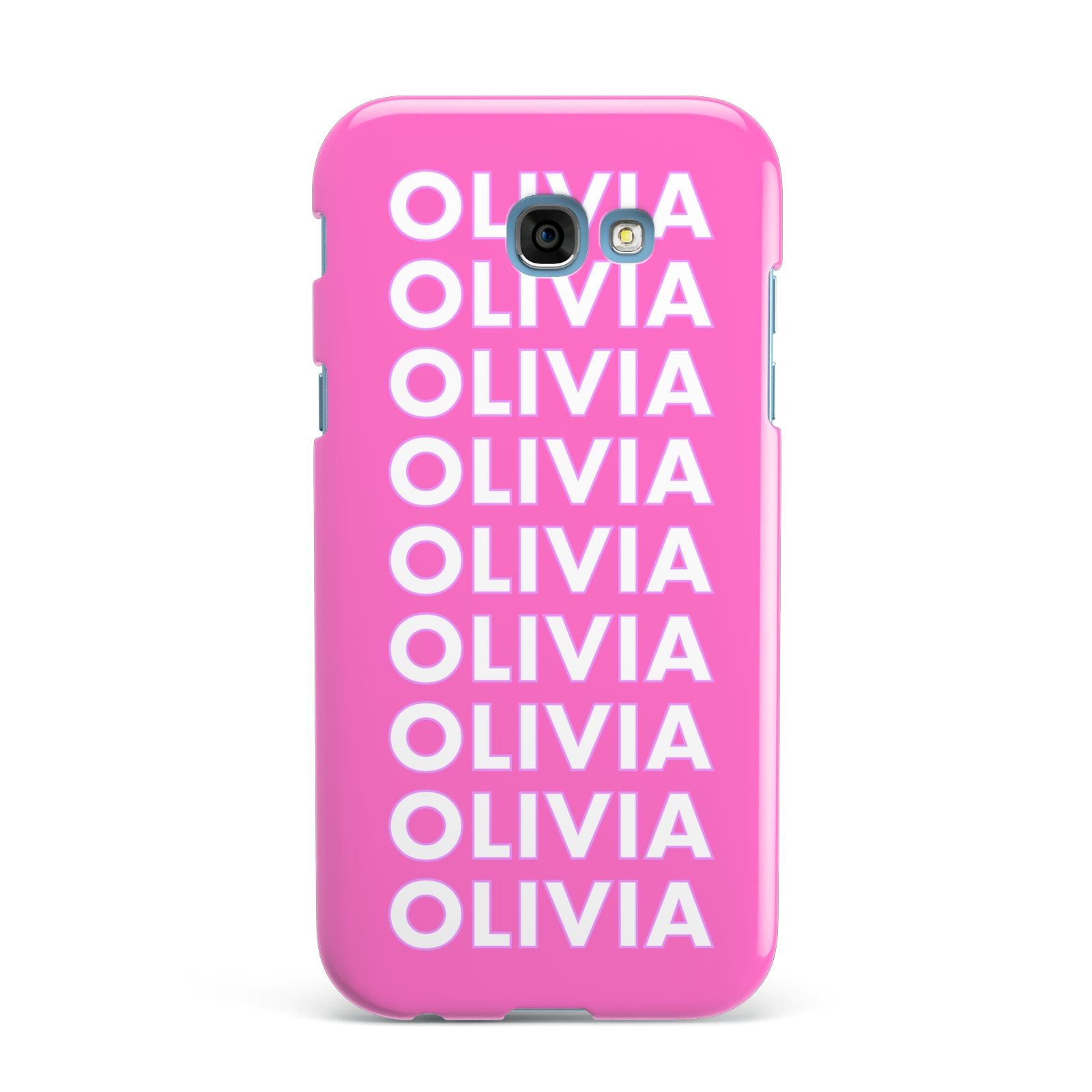 Personalised Pink Names Samsung Galaxy A7 2017 Case