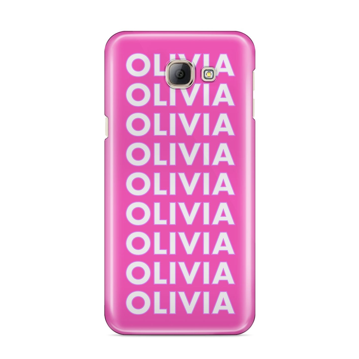 Personalised Pink Names Samsung Galaxy A8 2016 Case
