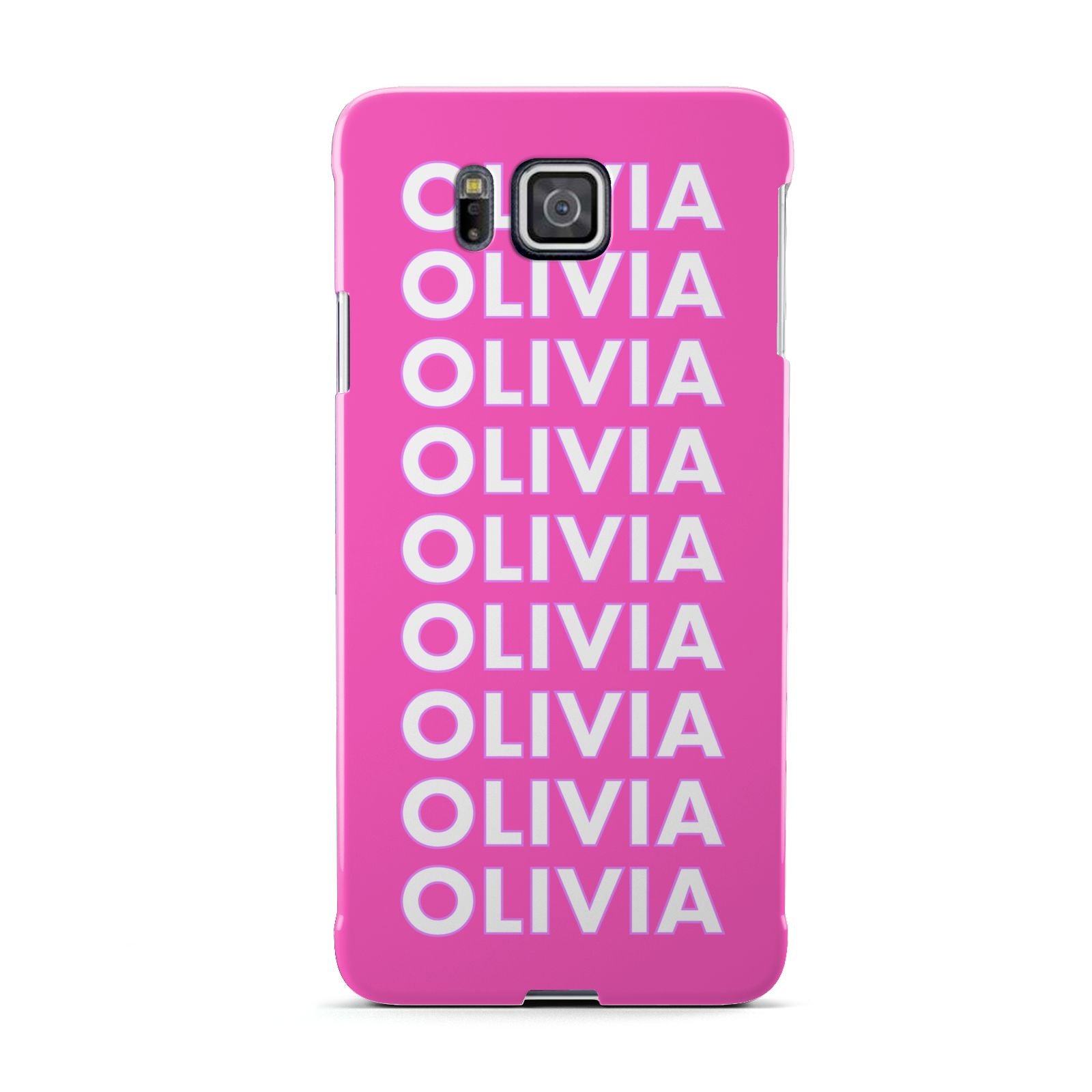 Personalised Pink Names Samsung Galaxy Alpha Case