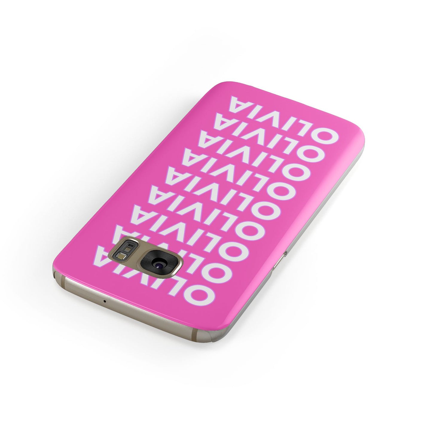 Personalised Pink Names Samsung Galaxy Case Front Close Up